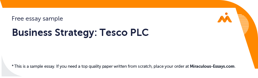 Free «Business Strategy: Tesco PLC» Essay Sample