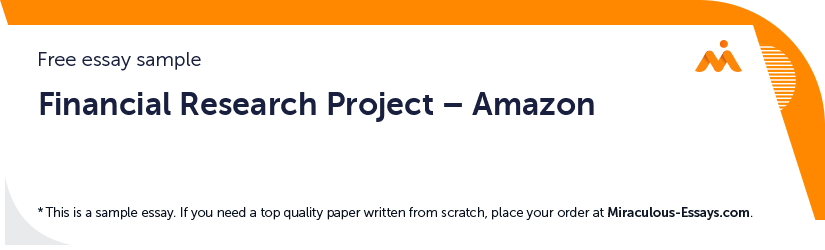 Free «Financial Research Project – Amazon» Essay Sample