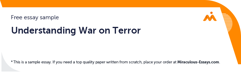 Free «Understanding War on Terror» Essay Sample